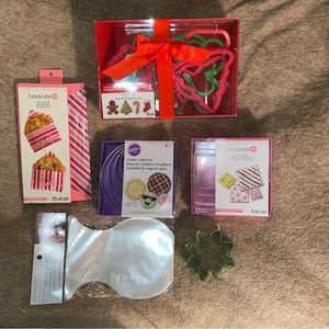 Cookie cutters, treat bags & parchment paper